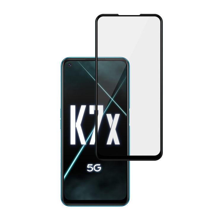 Dlix 3D hot bending full glue tempered glass screen protector for Oppo K7x
