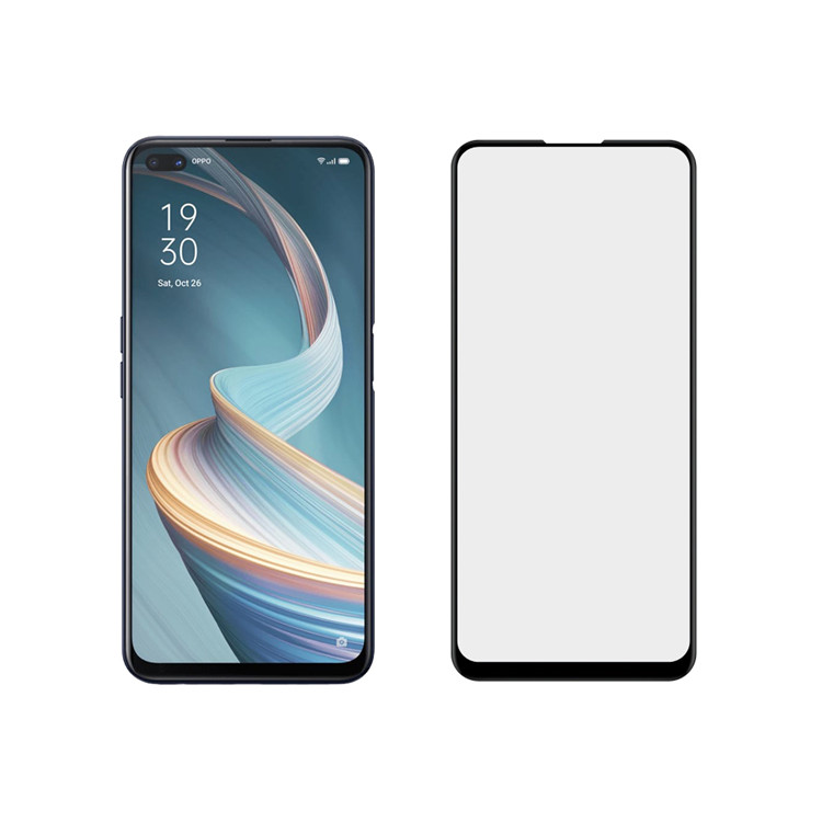 Dlix 3D hot bending full glue tempered glass screen protector for Oppo Reno4 Z 5G