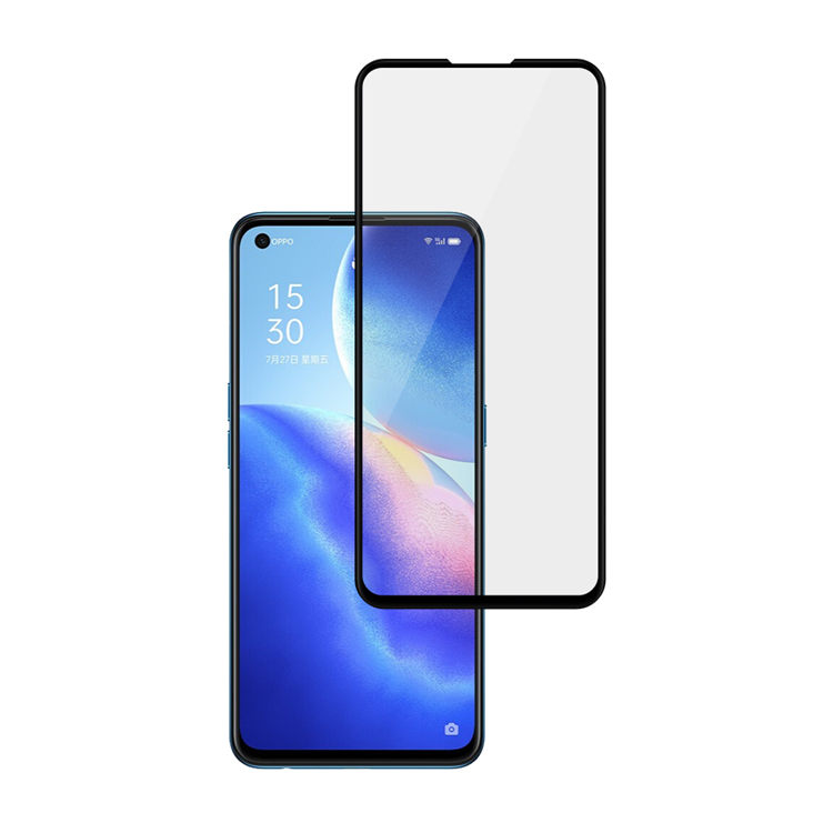 Dlix 3D hot bending full glue tempered glass screen protector for Oppo Reno5 K