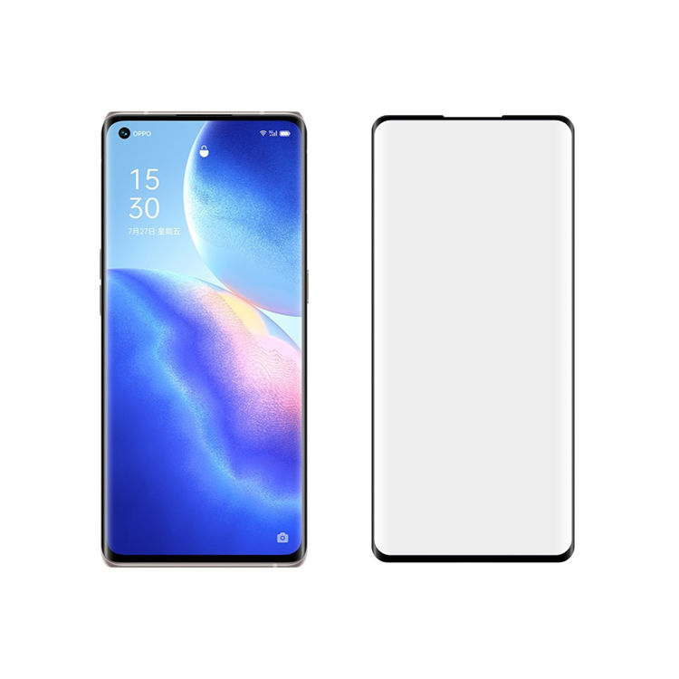 Dlix 3D hot bending full glue tempered glass screen protector for Oppo Reno5 Pro+