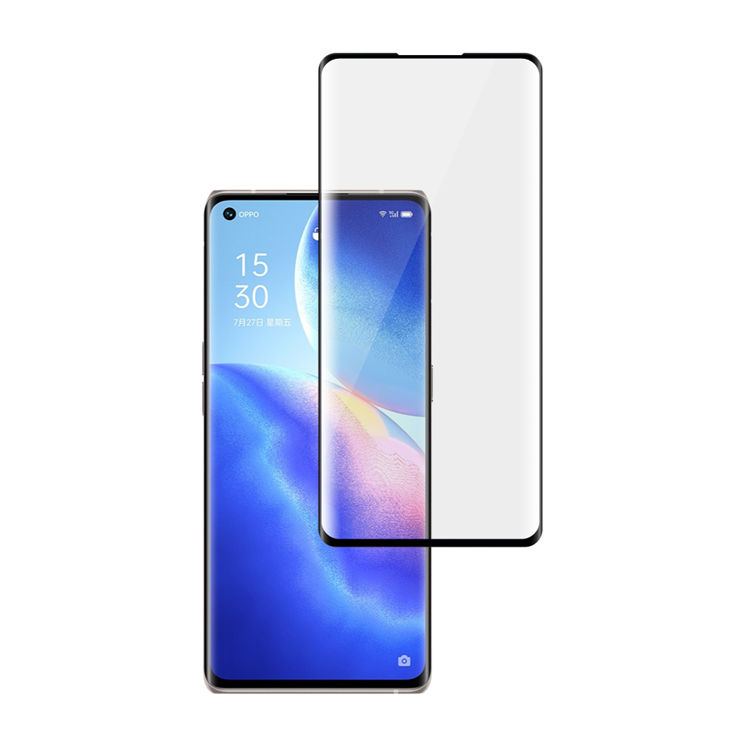 Dlix 3D hot bending full glue tempered glass screen protector for Oppo Reno5 Pro+