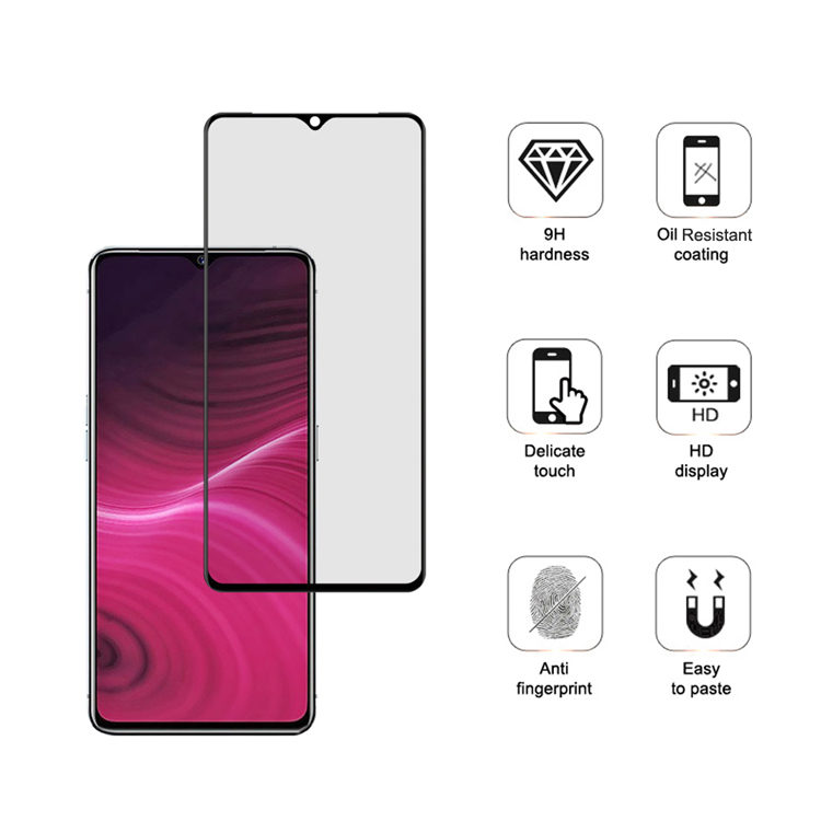 Dlix 3D hot bending full glue tempered glass screen protector for Realme X3 Super Zoom