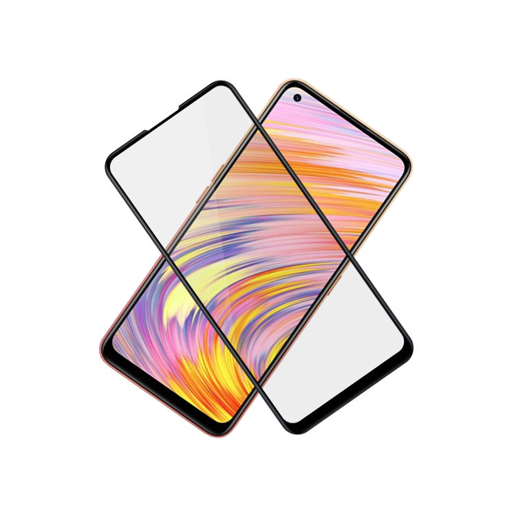 Dlix 2.5D silk print full glue tempered glass screen protector for Realme X9 Pro