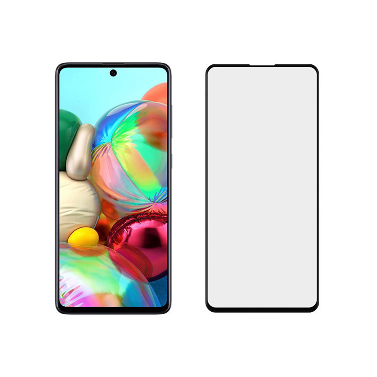 Dlix 2.5D silk print full glue tempered glass screen protector for Samsung Galaxy A72