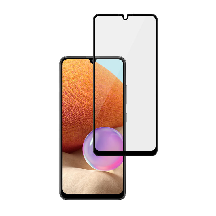 Dlix 3D hot bending edge glue tempered glass screen protector for Samsung Galaxy A32