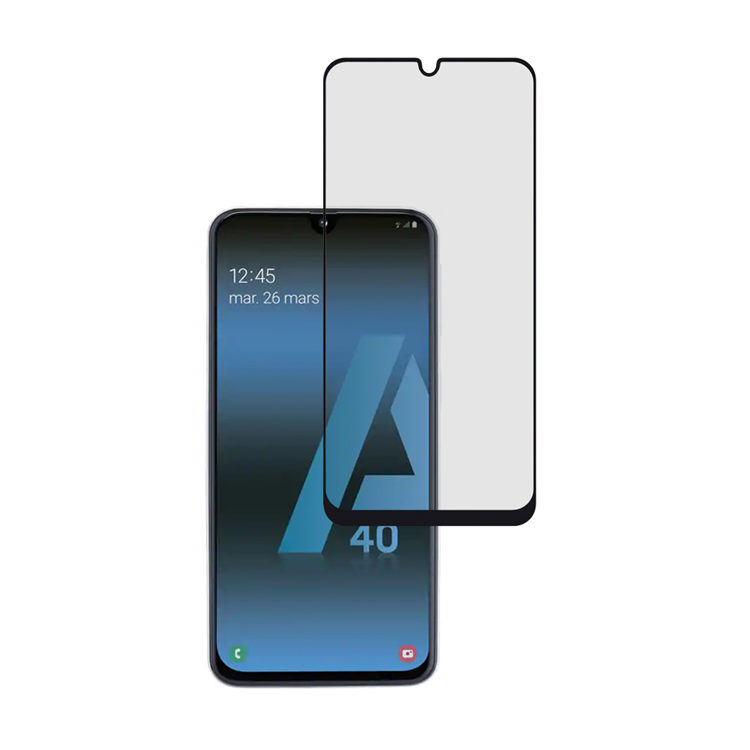 Dlix 3D hot bending full glue tempered glass screen protector for Samsung Galaxy A40