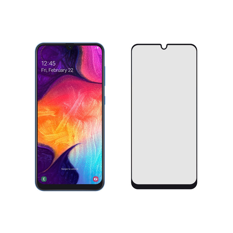 Dlix 3D hot bending full glue tempered glass screen protector for Samsung Galaxy A50