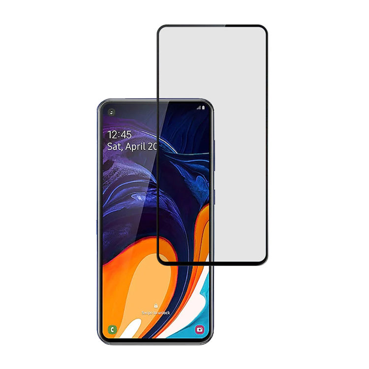 Dlix 2.5D silk print full glue tempered glass screen protector for Samsung Galaxy A60