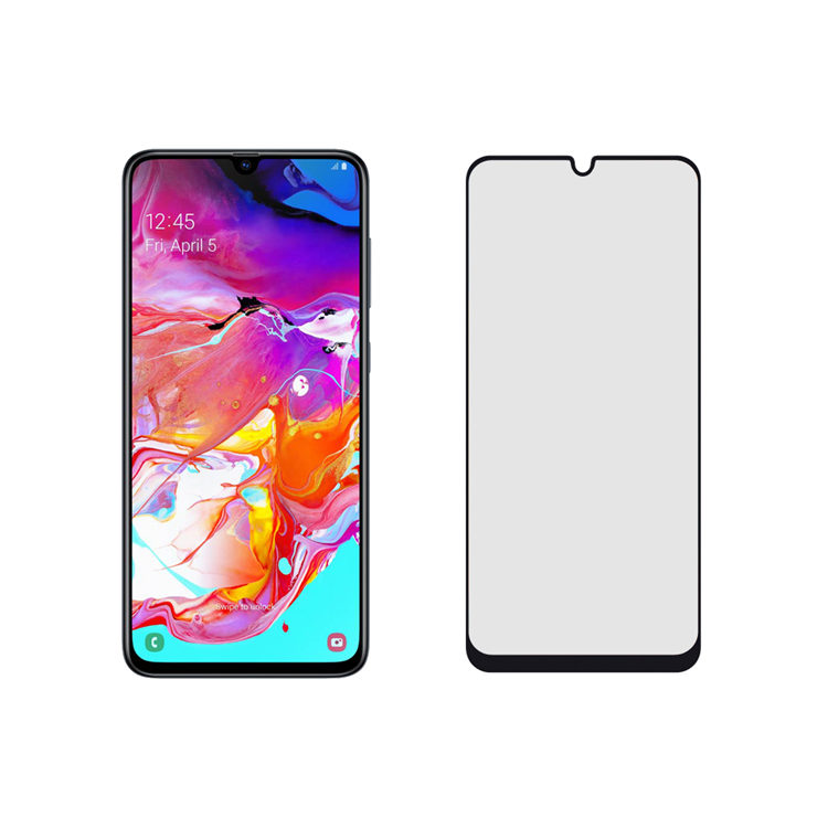 Dlix 3D hot bending edge glue tempered glass screen protector for Samsung Galaxy A70