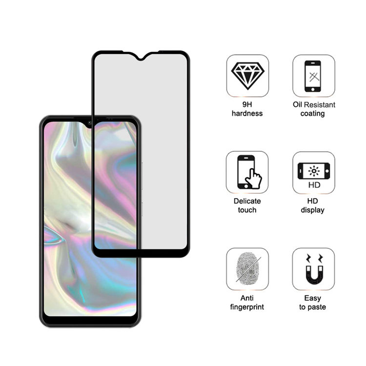 Dlix 3D hot bending edge glue tempered glass screen protector for Samsung Galaxy A70E