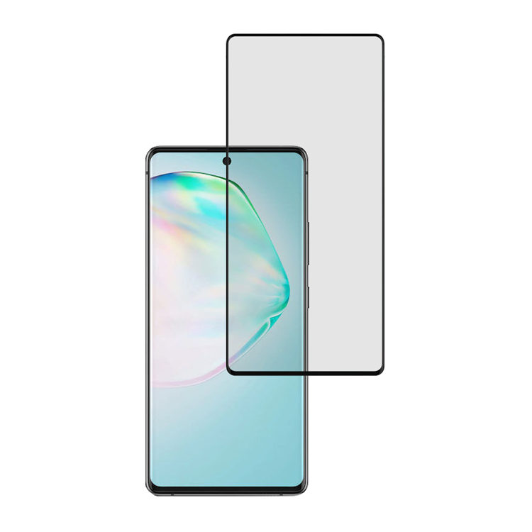 Dlix 2.5D silk print full glue tempered glass screen protector for Samsung Galaxy A91