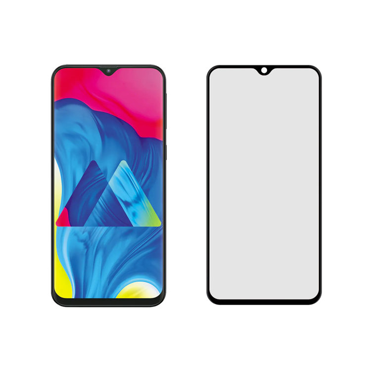 Dlix 2.5D silk print full glue tempered glass screen protector for Samsung Galaxy M10