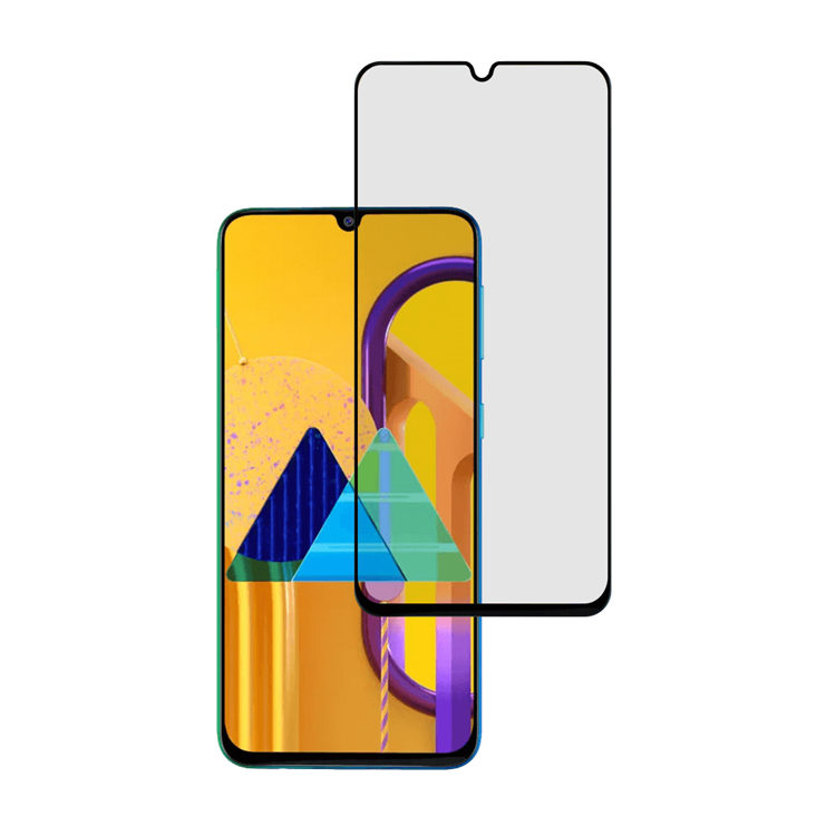 Dlix 2.5D silk print full glue tempered glass screen protector for Samsung Galaxy M11