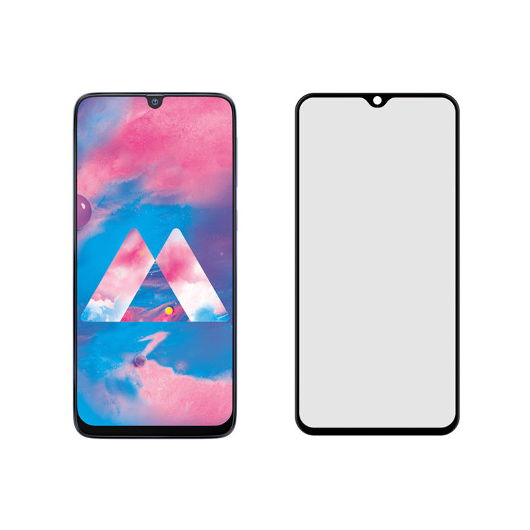 Dlix 2.5D silk print full glue tempered glass screen protector for Samsung Galaxy M30