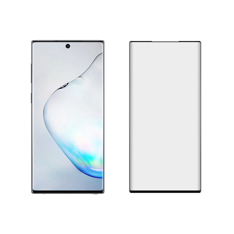 Dlix 3D hot bending edge glue tempered glass screen protector for Samsung Galaxy Note 10