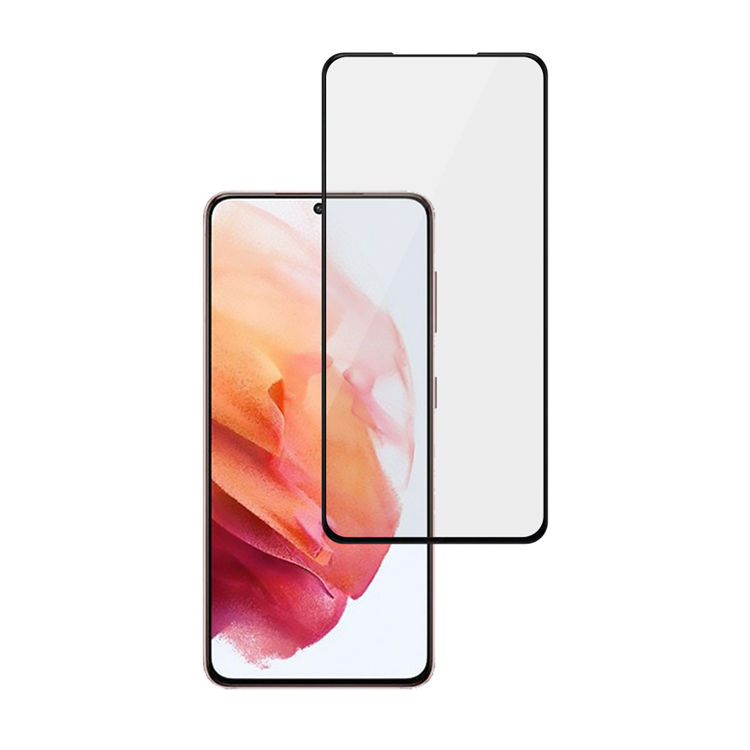 Dlix 2.5D silk print full glue tempered glass screen protector for Samsung Galaxy S21