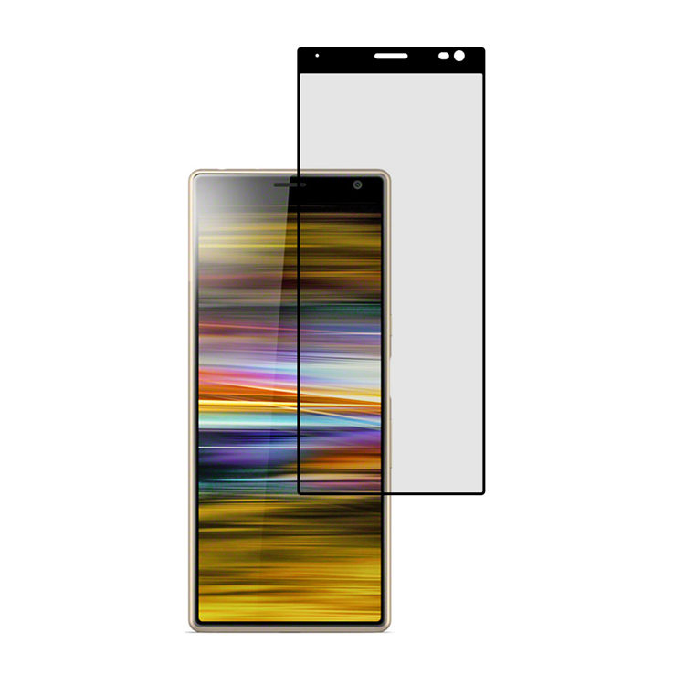 Dlix 3D hot bending full glue tempered glass screen protector for Sony Xperia 10 Plus