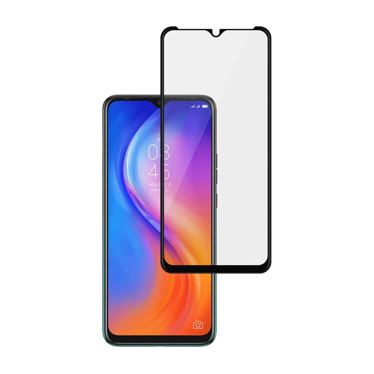 Dlix 3D hot bending full glue tempered glass screen protector for Tecno Spark 5 Air