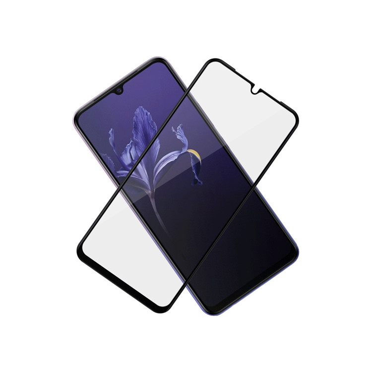 Dlix 2.5D silk print full glue tempered glass screen protector for Vivo V20