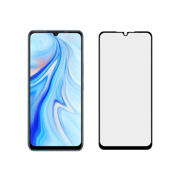 Dlix 2.5D silk print full glue tempered glass screen protector for Vivo V20 SE