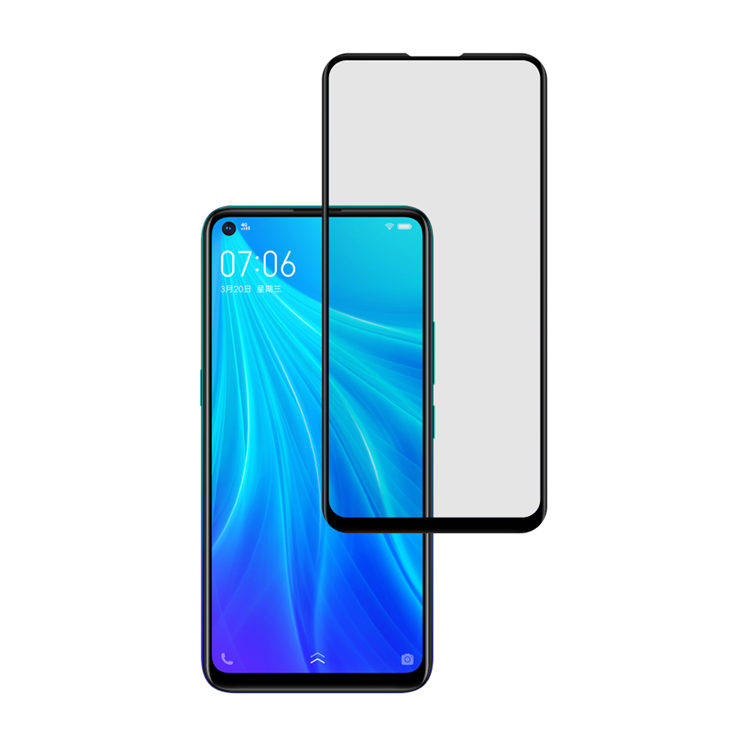 Dlix 3D hot bending full glue tempered glass screen protector for Vivo Z5X