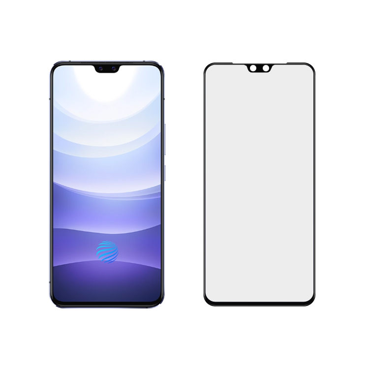 Dlix 2.5D silk print full glue tempered glass screen protector for Vivo S9