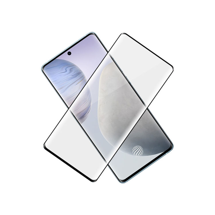 Dlix 3D hot bending full glue tempered glass screen protector for Vivo X60 Pro