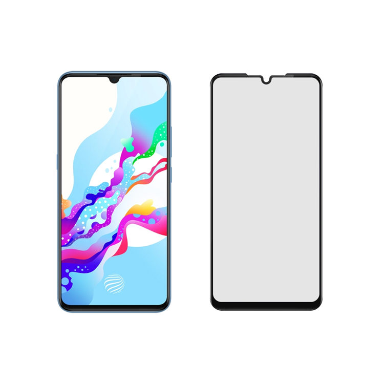 Dlix 2.5D silk print full glue tempered glass screen protector for Vivo Z5