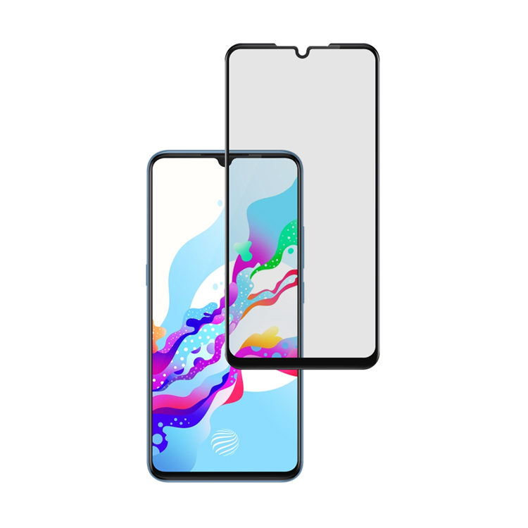 Dlix 2.5D silk print full glue tempered glass screen protector for Vivo Z5