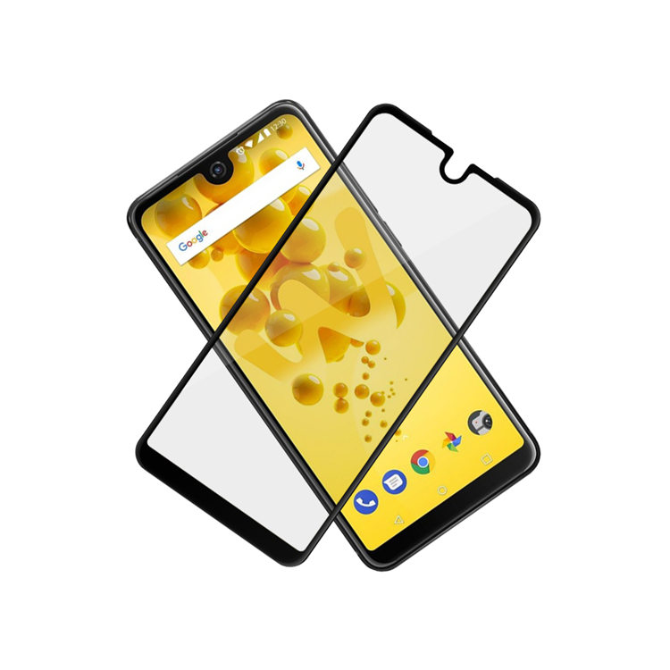 Dlix 2.5D silk print full glue tempered glass screen protector for Wiko View 2