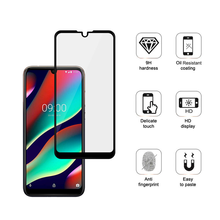 Dlix 3D hot bending full glue tempered glass screen protector for Wiko View 3 Pro