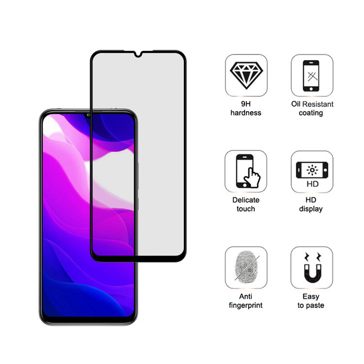 Dlix 3D hot bending full glue tempered glass screen protector for Xiaomi 10 Lite