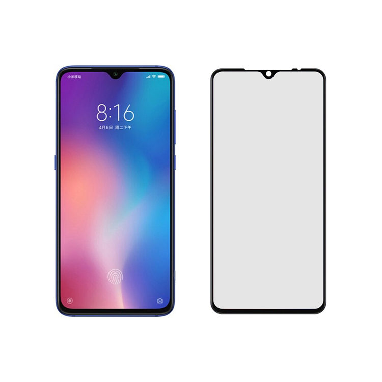 Dlix 2.5D silk print full glue tempered glass screen protector for Xiaomi 9