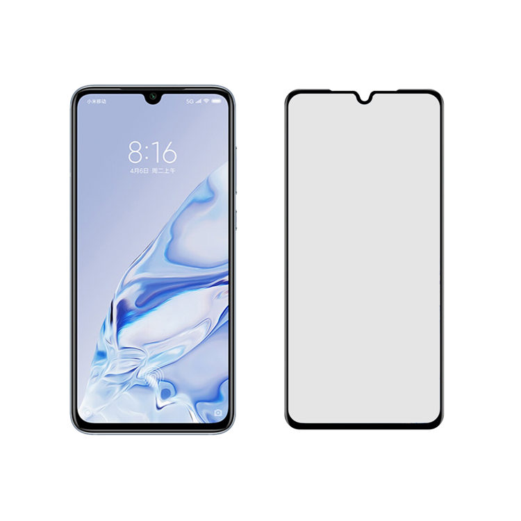 Dlix 2.5D silk print full glue tempered glass screen protector for Xiaomi 9 Pro 5G