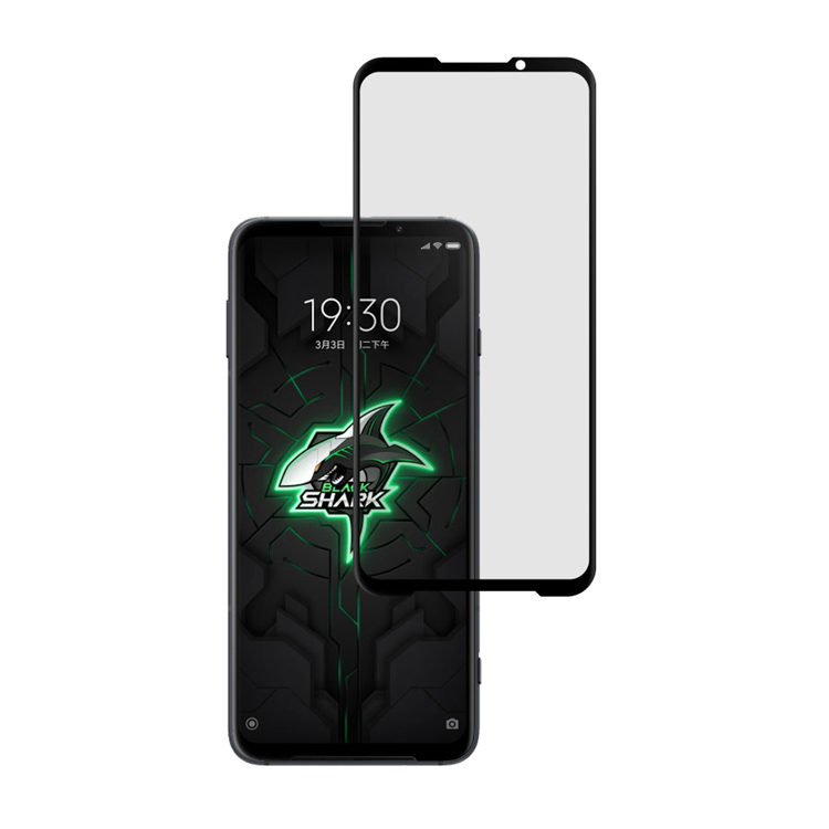 Dlix 3D hot bending edge glue tempered glass screen protector for Xiaomi Black Shark 3