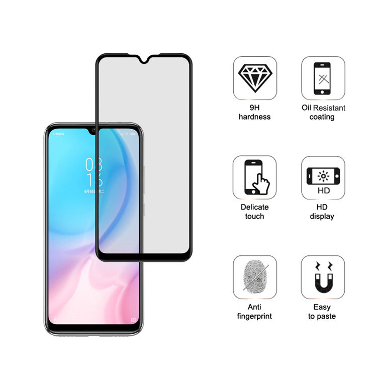 Dlix 3D hot bending edge glue tempered glass screen protector for Xiaomi CC9e