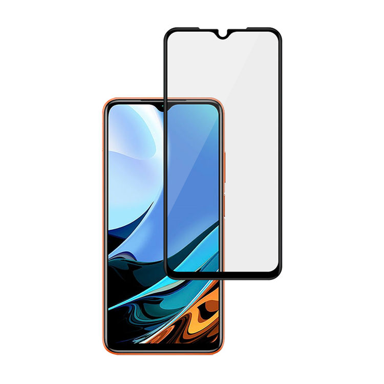 Dlix 2.5D silk print full glue tempered glass screen protector for Xiaomi Redmi 9 Power