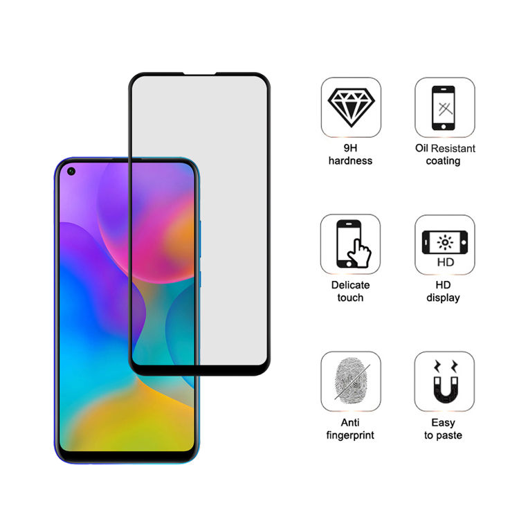 Dlix 3D hot bending edge glue tempered glass screen protector for Xiaomi Redmi Note 10