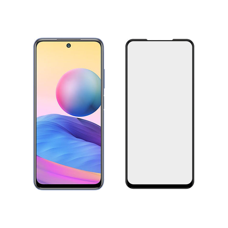 Dlix 3D hot bending full glue tempered glass screen protector for Xiaomi Redmi Note 10