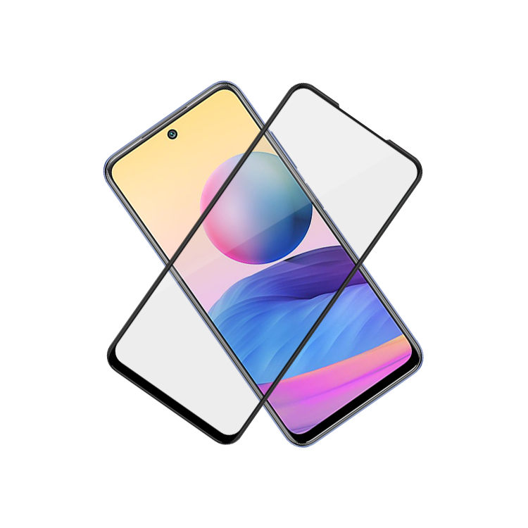 Dlix 3D hot bending full glue tempered glass screen protector for Xiaomi Redmi Note 10