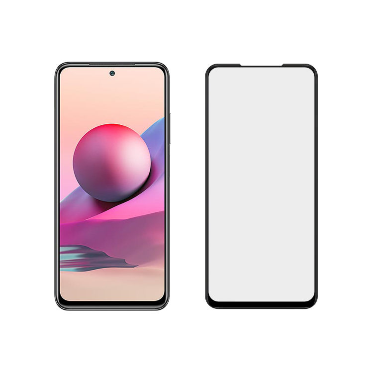 Dlix 3D hot bending edge glue tempered glass screen protector for Xiaomi Redmi Note 10S