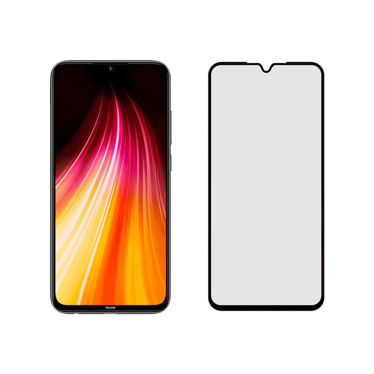 Dlix 3D hot bending edge glue tempered glass screen protector for Xiaomi Redmi Note 8T