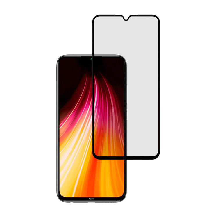 Dlix 3D hot bending edge glue tempered glass screen protector for Xiaomi Redmi Note 8T